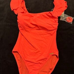 Vince Camuto Bold Red Swimwear